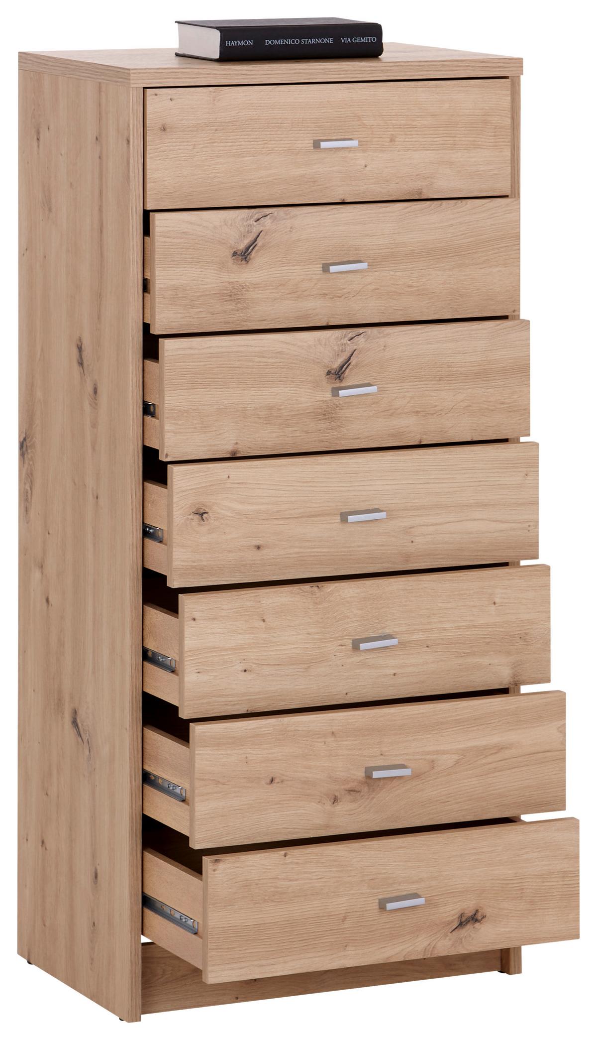 Kommode B: 50 cm 4-You New Eiche Artisan Dekor - Eiche Artisan, MODERN, Holzwerkstoff (50/111,4/34,6cm)