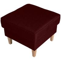 Hocker Lorris - Buchefarben/Dunkelrot, Design, Textil (53/45/53cm) - Max Winzer