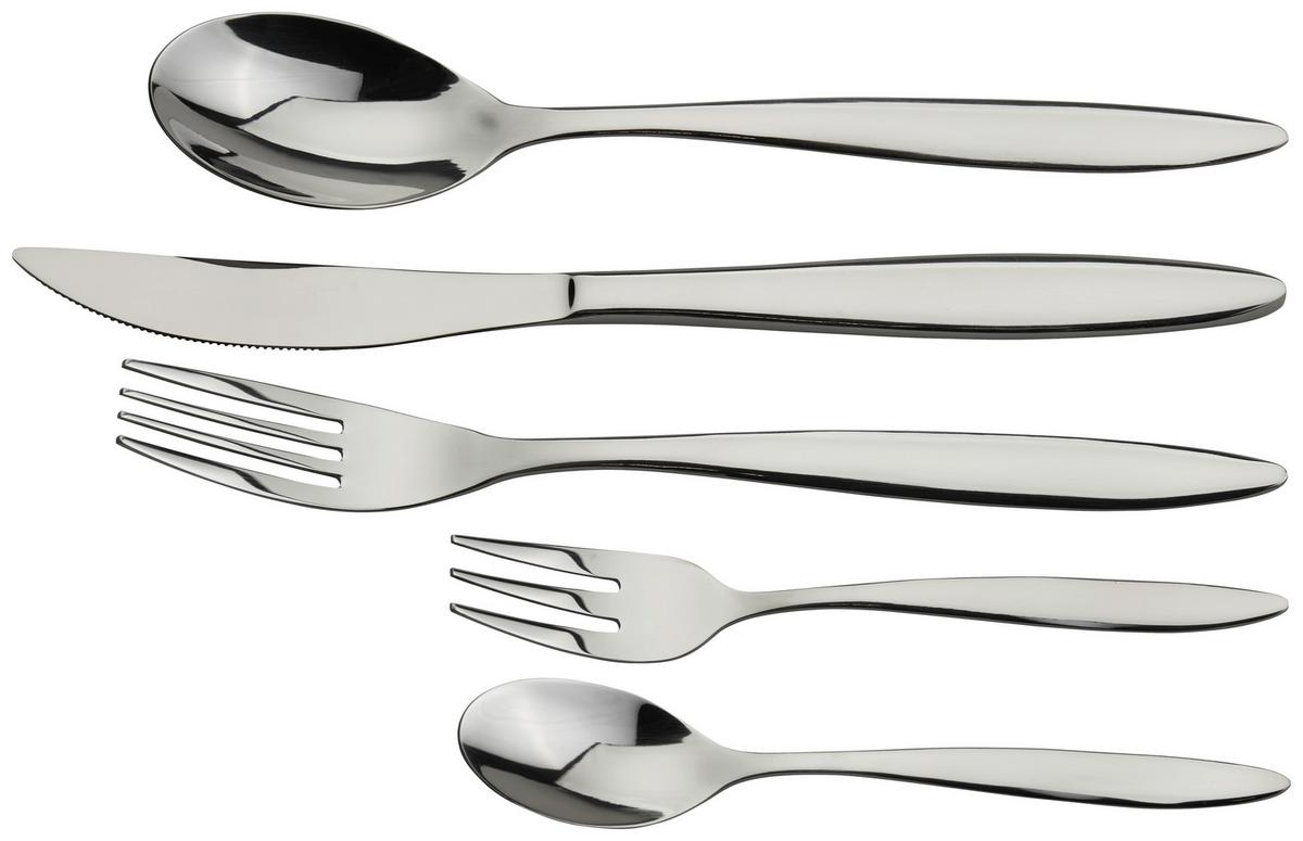 Luca Bessoni Besteckset 20--Teilig. Nola für 4 Personen - Edelstahlfarben, MODERN, Metall - Luca Bessoni