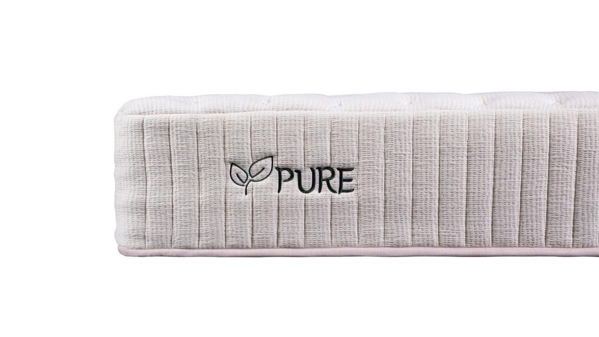 Taschenfederkernmatratze Lime Pure 90x200 cm H2 H: 30cm - Weiß, Basics, Textil (90/200cm) - Linea Natura