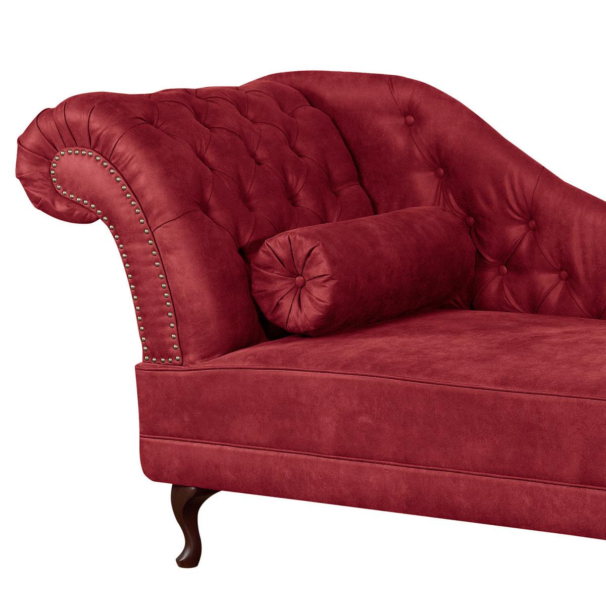 Récamiere Pako Rostfarben B: 185cm - Rostfarben/Braun, Design, Textil (185/93/75cm) - Livetastic