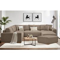 Hocker Vouge Braun Bxhxt: 101x44x92 Cm - Buchefarben/Braun, KONVENTIONELL, Textil (101/44/92cm) - Livetastic