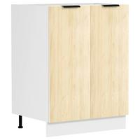 Küchenunterschrank Fasola Honigeiche/weiß B: 60 Cm - Honigeiche/Weiß, Trend, Holzwerkstoff (60/82/46cm) - MID.YOU