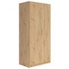 Drehtürenschrank B: 91 cm Casao, Eiche Artisan Dekor - Eiche Artisan, KONVENTIONELL, Holzwerkstoff (91/197/54cm) - Carryhome