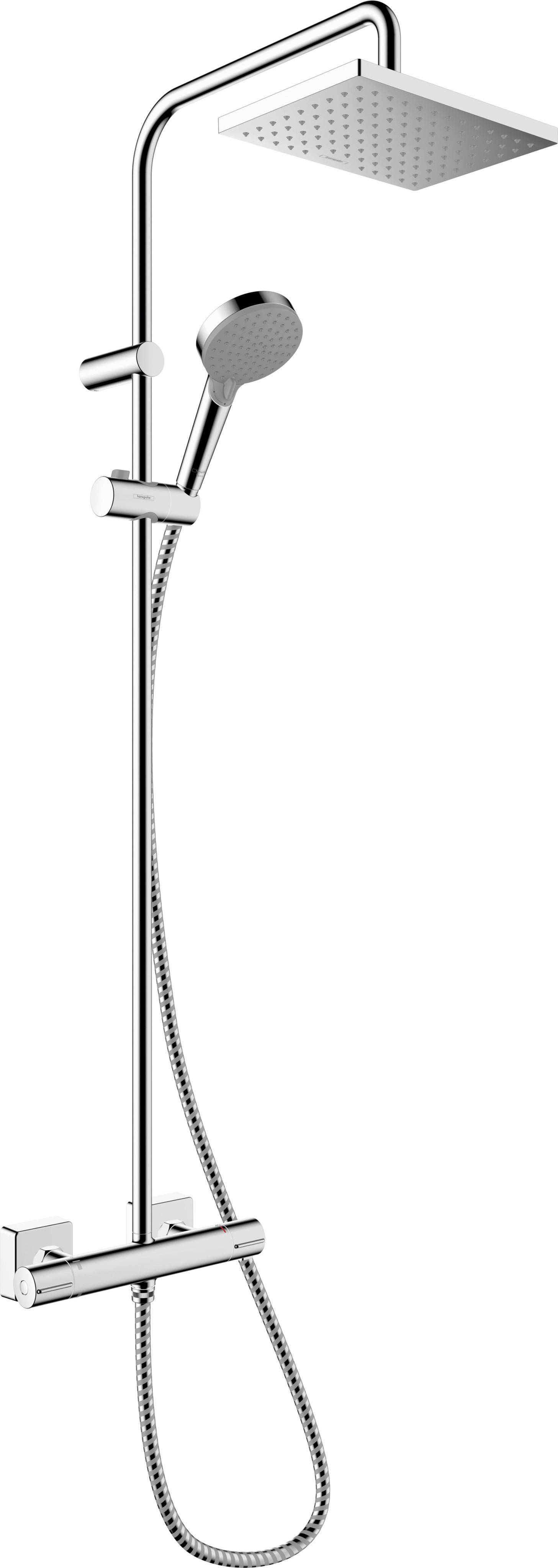 Brausegarnitur Hg Vernis Shape Shp Chromfarben - Chromfarben, Basics (51,2/123/27,7cm) - Hansgrohe