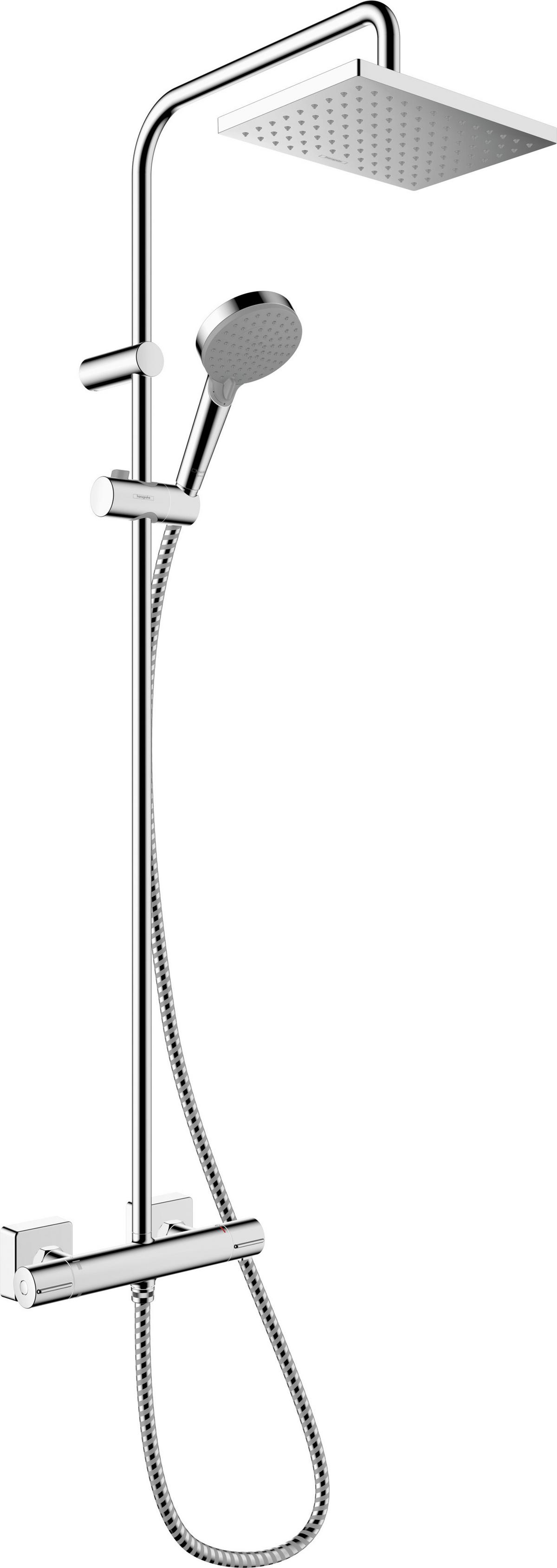 Brausegarnitur Hg Vernis Shape Shp Chromfarben - Chromfarben, Basics (51,2/123/27,7cm) - Hansgrohe
