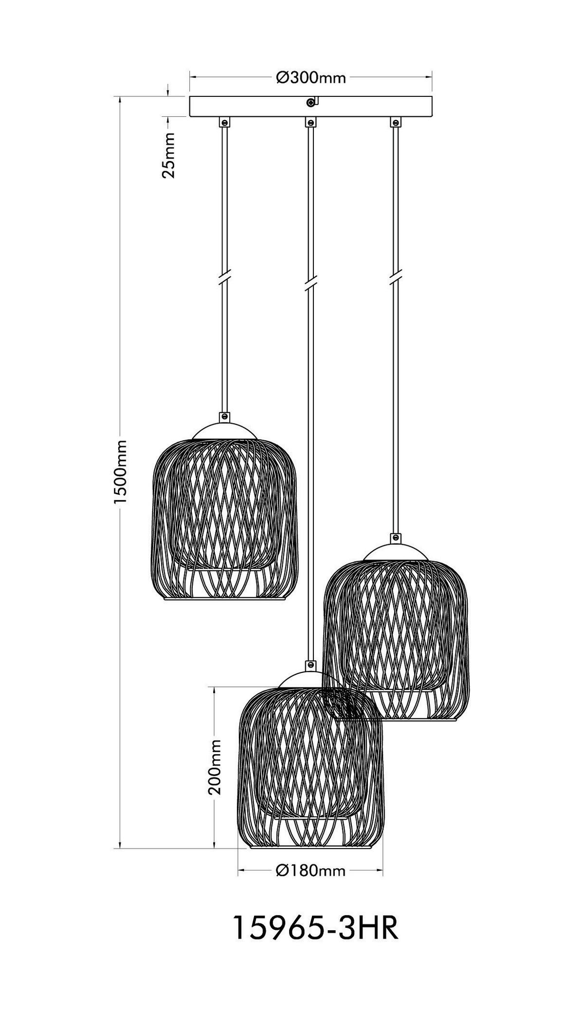 Hängeleuchte Dichti D: 39,4 cm Creme Weiß Sandfarben - Sandfarben/Creme, Basics, Kunststoff/Metall (39,4/150cm) - Globo