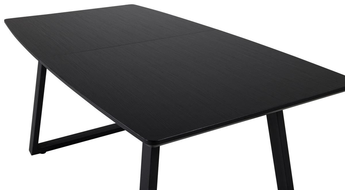 Esstisch Inca - Schwarz, Design, Holz/Holzwerkstoff (160-200/85/75cm) - Livetastic