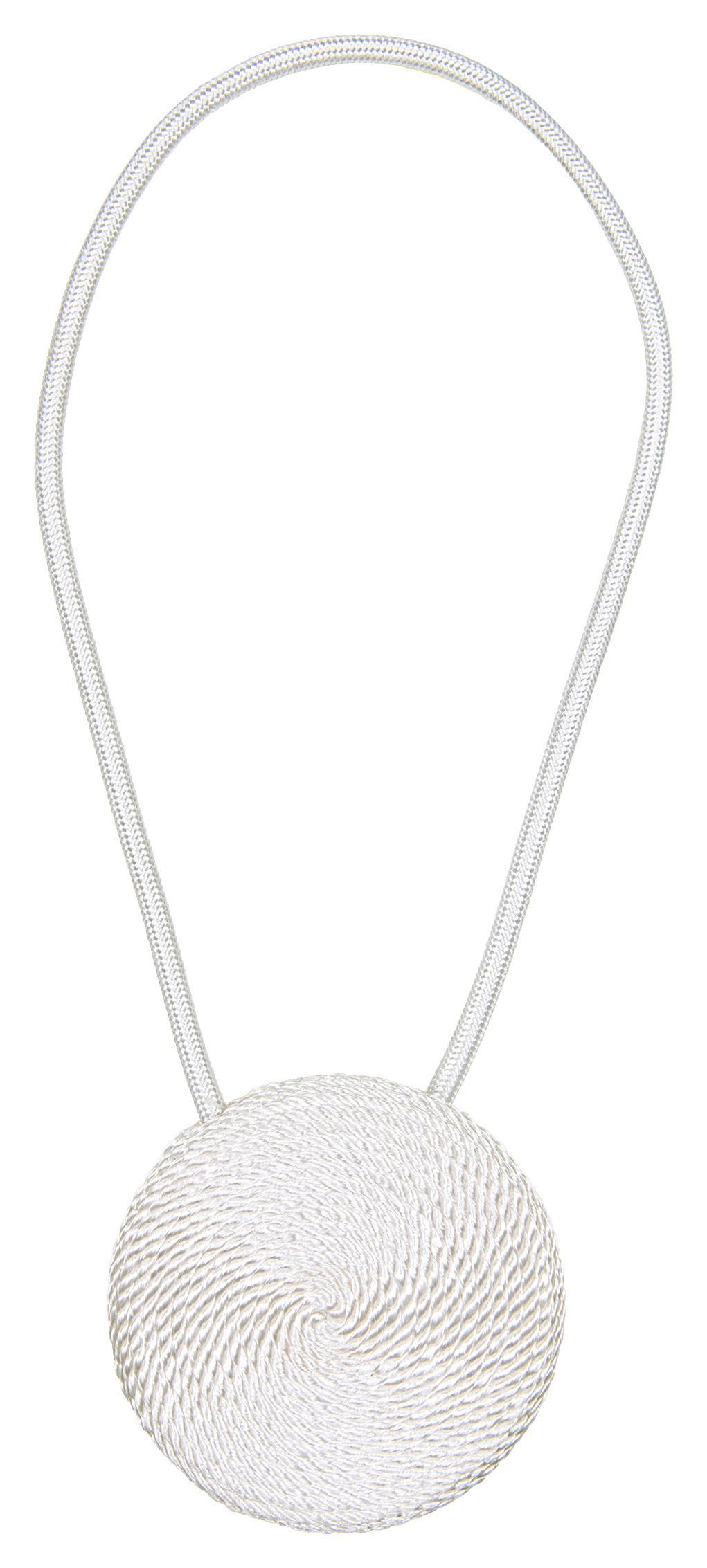 ŘASÍCÍ SPONA JAN - bílá, textil (38cm) - Mömax