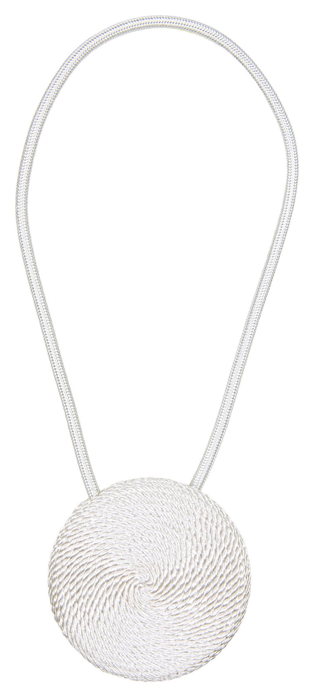 ŘASÍCÍ SPONA JAN - bílá, textil (38cm) - Mömax