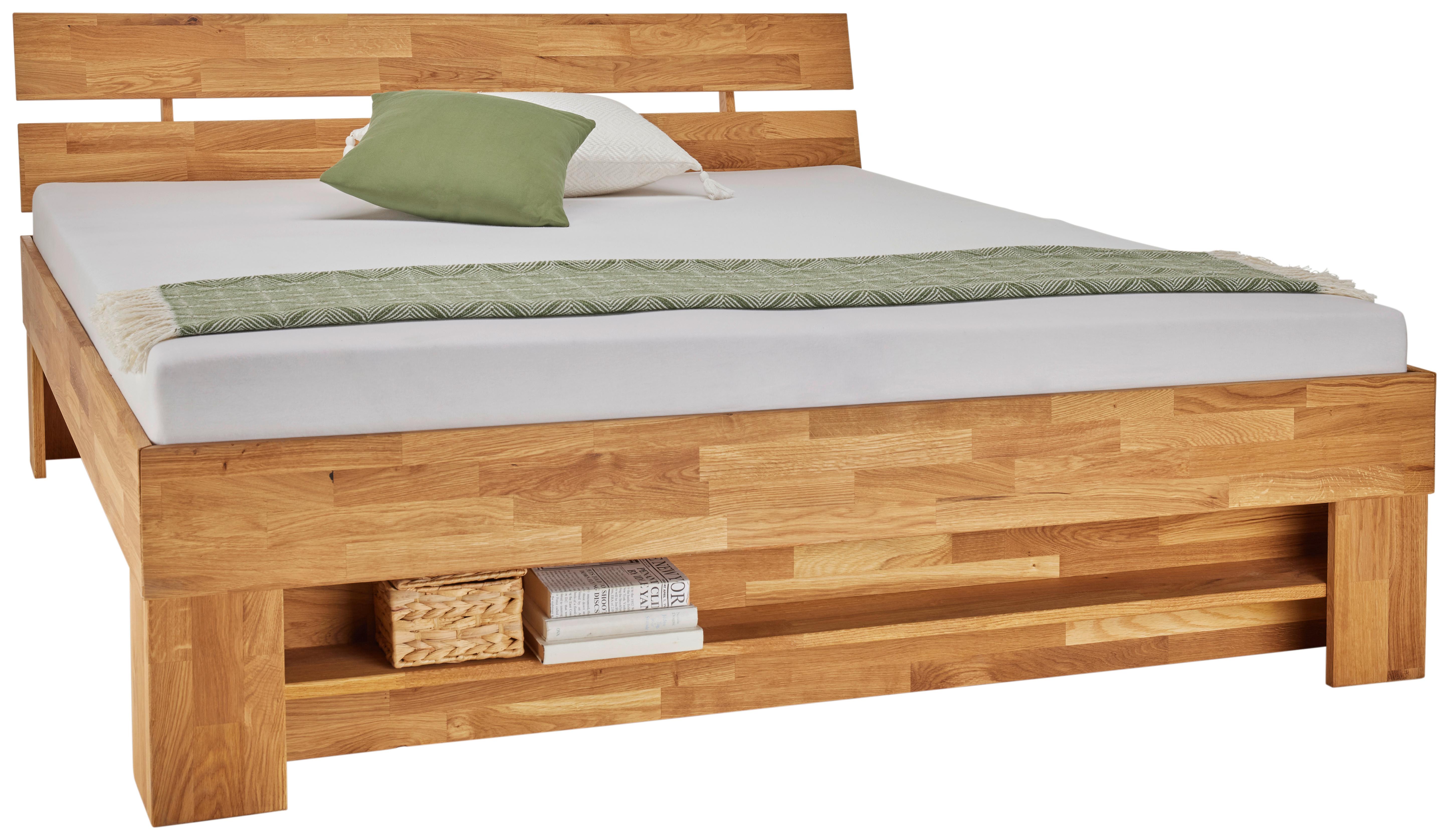 Postel DARJA 160x200, dub divoký olejovaný - divoký dub, Konvenční, dřevo (160/200cm)