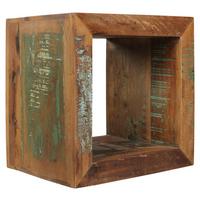 Odkladací stolek KALKUTTA z masívního dřeva - hnědá, Design, dřevo (45/45/35cm) - MID.YOU