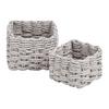 SADA KOŠŮ FRANZ - šedá, Konvenční, papír (11/7.5/11cm) - Modern Living