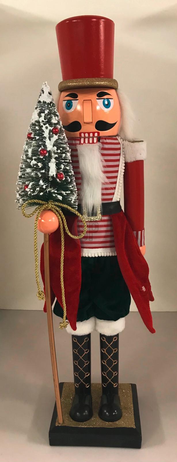 Nussknackerfigur Rigo Höhe ca. 82 cm - Rot/Schwarz, Basics, Kunststoff (22/18/82cm)
