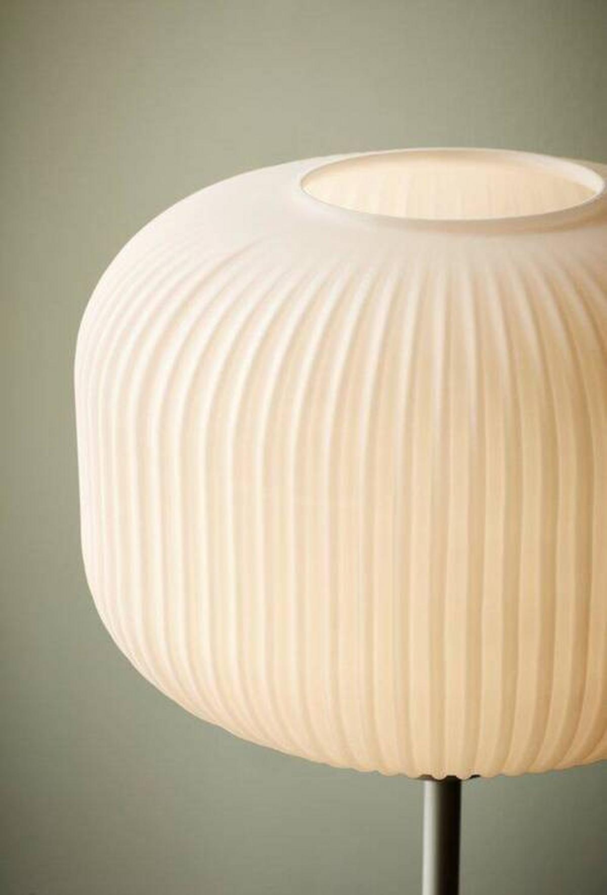 Stehleuchte Milford Weiß D: 30 cm - Weiß, Design, Glas/Metall (30/140cm) - Nordlux