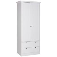 Kleiderschrank mit Schubladen 80cm Landwood 14 Weiß - Weiß, LIFESTYLE, Holzwerkstoff (80/200/51cm) - MID.YOU