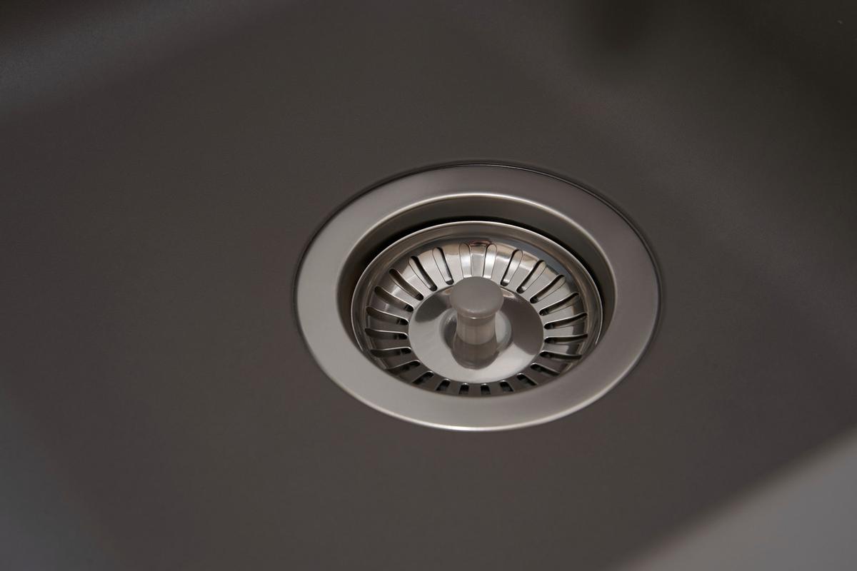 Spüle Respekta Boston Stein Bxt: 86x50 cm - Grau, Trend, Glas/Kunststoff (86/20/50cm) - Respekta