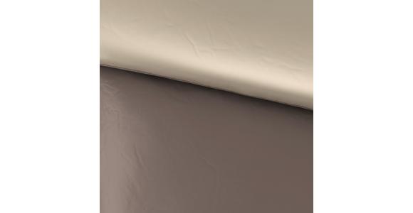 Satin-Bettwäsche 140x200 cm Melissa Taupe/Beige - Taupe/Beige, MODERN, Textil - Luca Bessoni