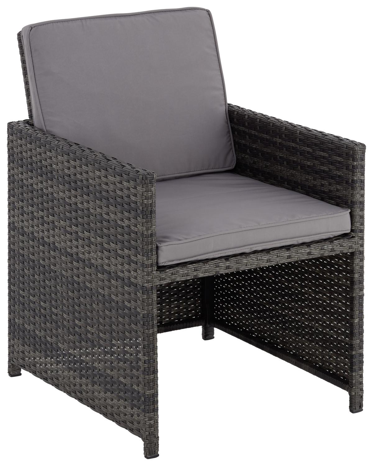 Kerti Szett Emma - barna/fekete, Modern, műanyag/textil - Luca Bessoni