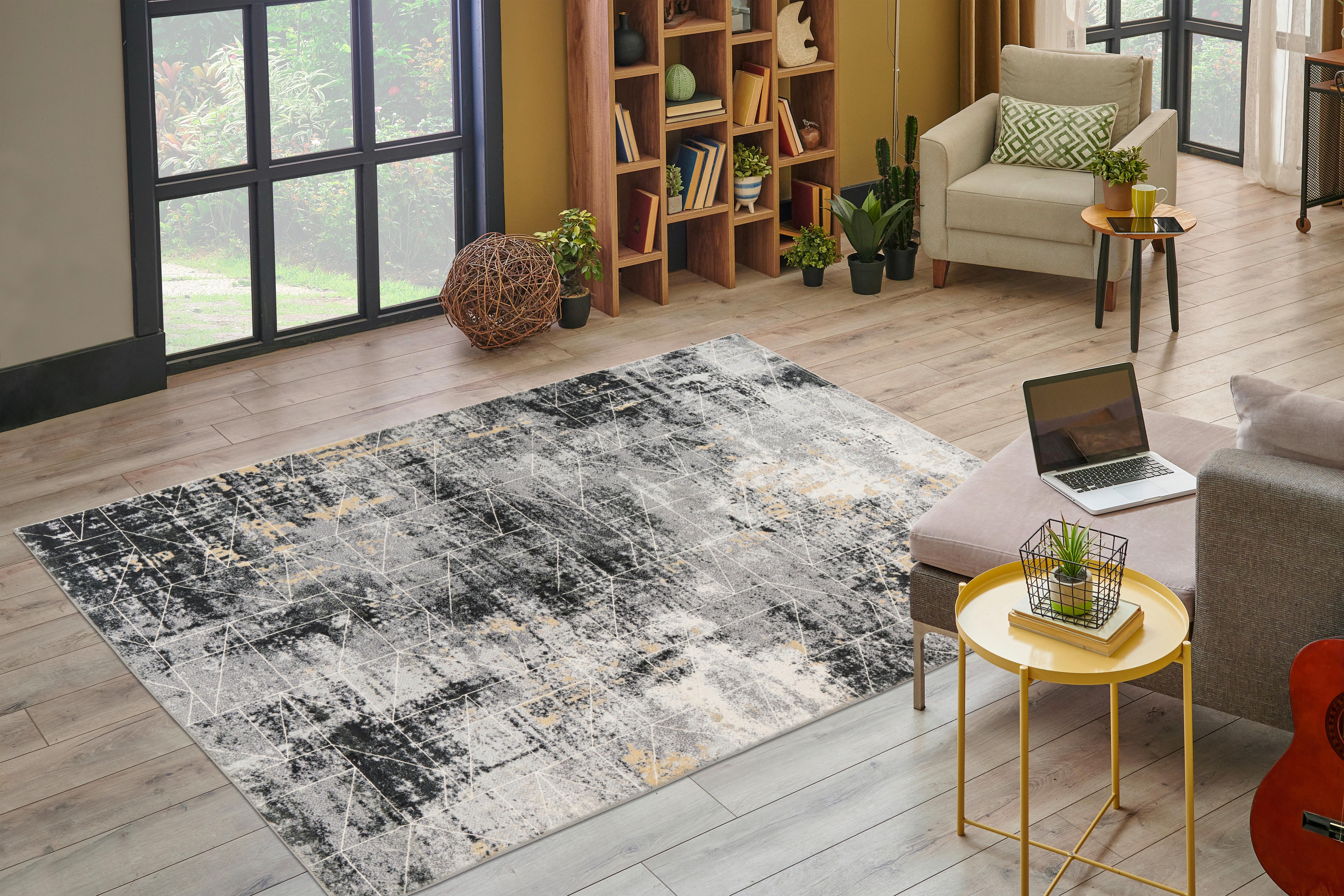 Vintage-Teppich Ilian 700 - Anthrazit, KONVENTIONELL, Textil (80/150cm)