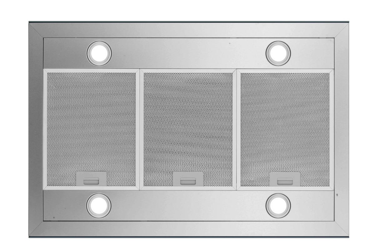 DUNSTABZUGSHAUBE Edelstahlfarben B: 89,5cm - Edelstahlfarben, Trend, Glas/Metall (89,5/65/60cm) - Respekta