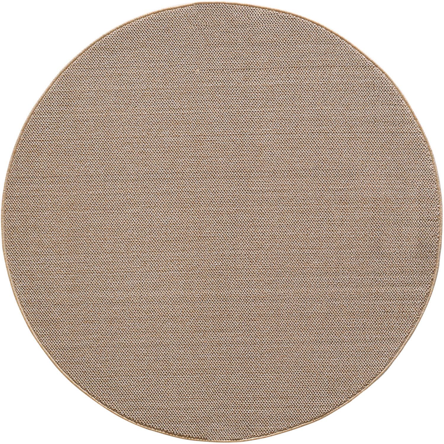 Webteppich Loom 120 X 120 4300 Beige - Beige, Basics, Textil (120cm) - Novel