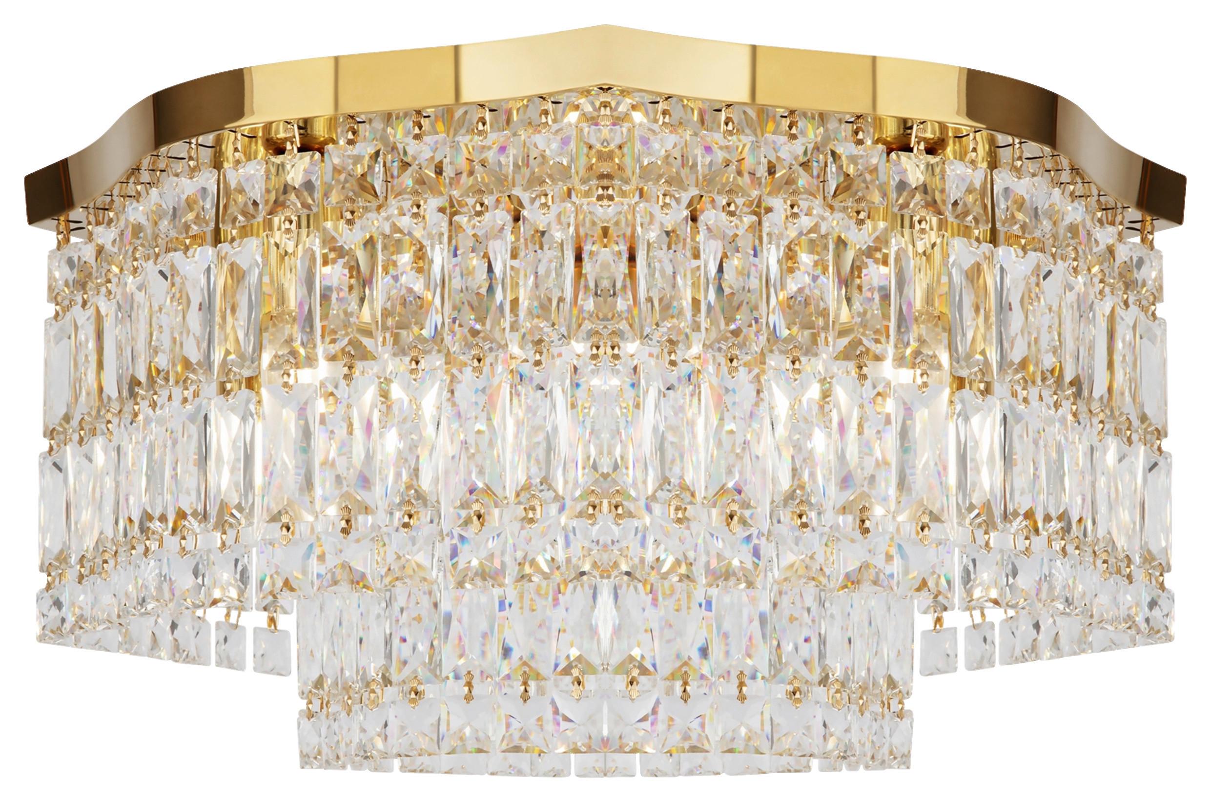 Deckenleuchte Dune - Goldfarben, Basics, Glas/Metall (45/25/45cm) - MAYTONI