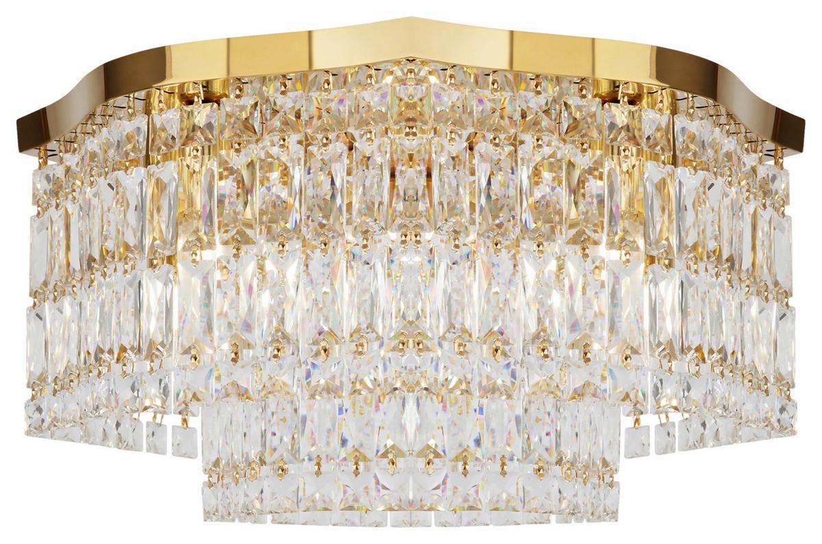 Deckenleuchte Dune - Goldfarben, Basics, Glas/Metall (45/25/45cm) - MAYTONI