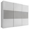 Tolóajtós Szekrény Includo 336/222 Cm - fehér/szürke, Modern, faalapú anyag (336/222/68cm)