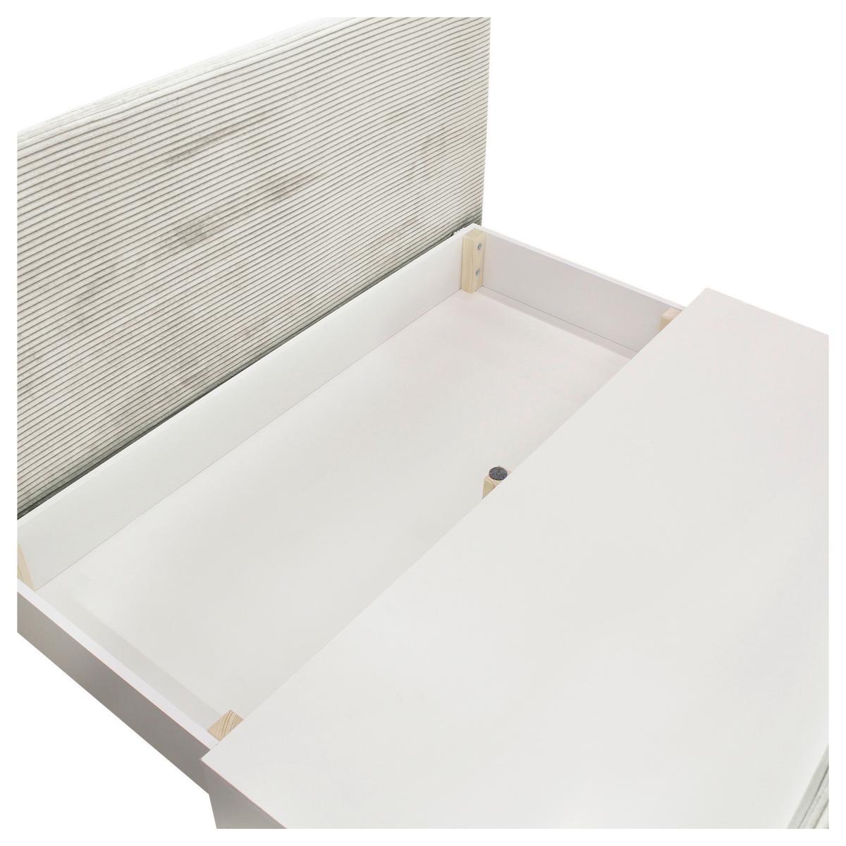 2-sitzer-sofa Yellow Mit Schlaffunktion Weiß Cord - Schwarz/Weiß, Design, Textil (154/93/85cm) - MID.YOU