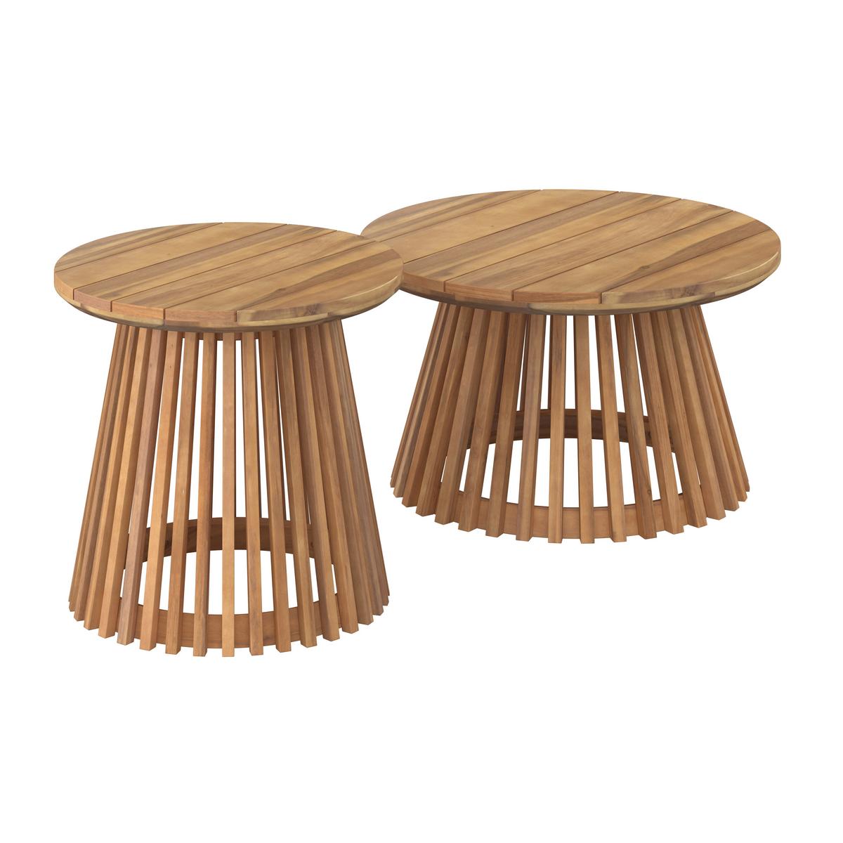 TERASOVÁ SEDACÍ SOUPRAVA MARA - barvy teak/krémová, Moderní, kov/dřevo (190/190cm) - Bessagi Garden