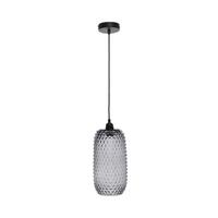 Hängeleuchte Irina H: 34 cm 1-Flammig - Grau, Trend, Glas (15/34/15cm) - Kayoom