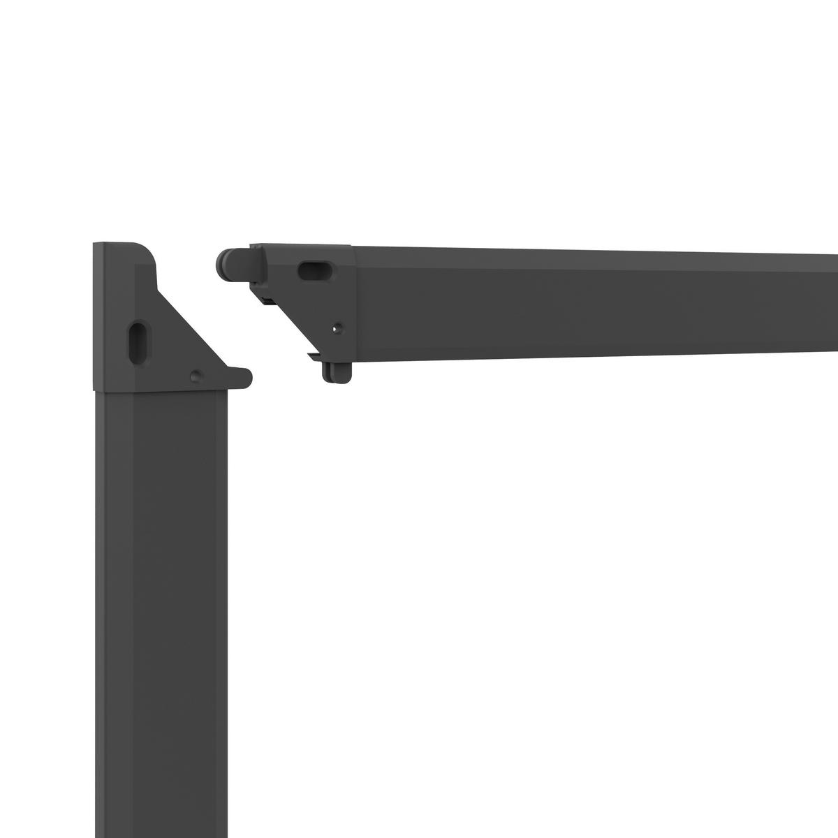 Fliegengitter Fenster 130x140 cm Anthrazit - Anthrazit, Basics, Metall (130/140cm)