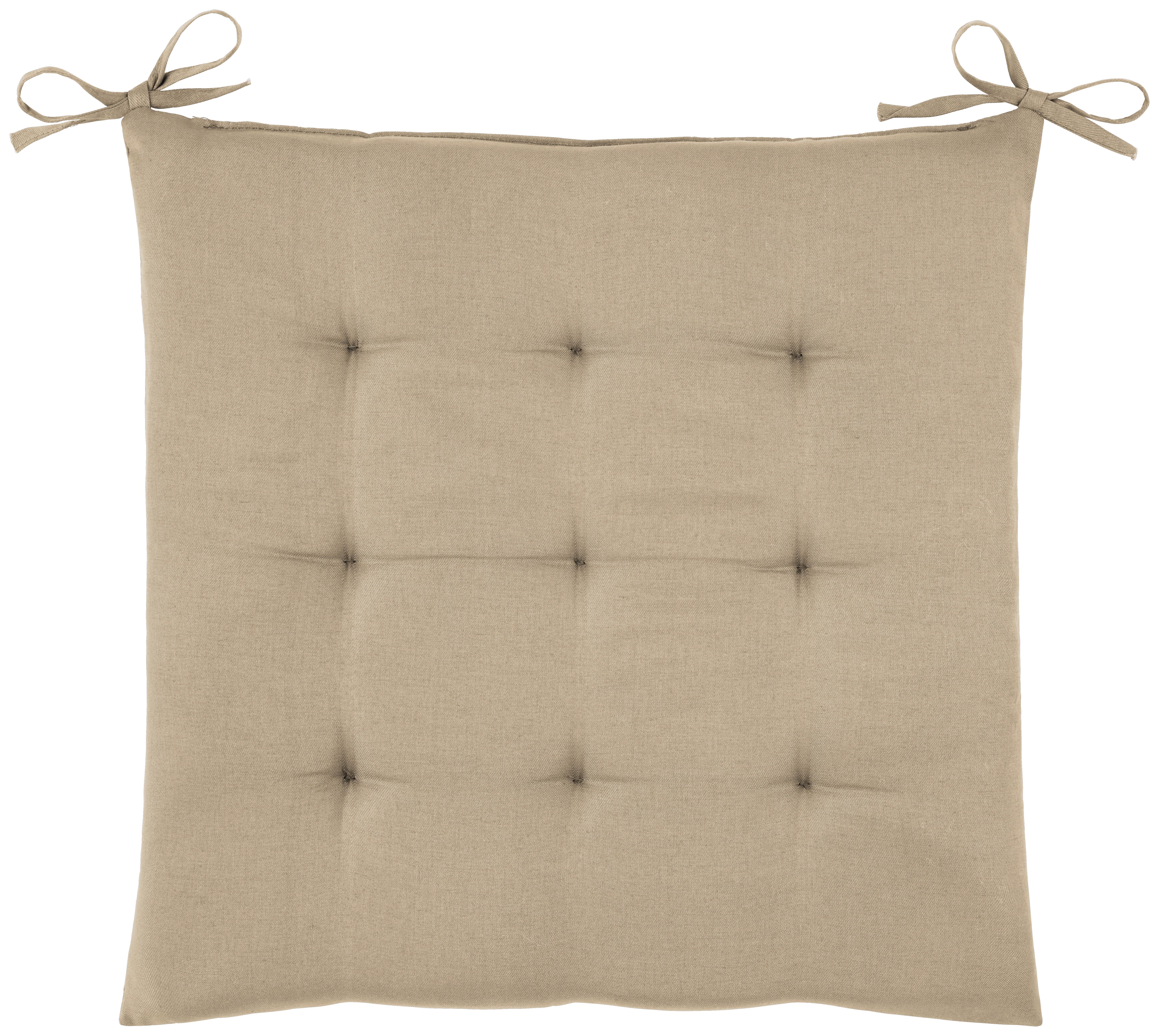 PODUŠKA NA SEDENIE Lola, 40/40/4cm, prírodná - svetlohnedá, Konventionell (40/40/4cm) - Mömax