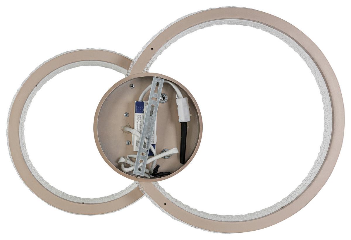 STROPNÍ LED SVÍTIDLO MARTIN - cappuccino, Moderní, kov/plast (41,5/62/14,5cm) - Mömax