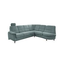 Ecksofa Mit Relaxfunktion Parole Blau Chenille - Chromfarben/Blau, MODERN, Textil (275/236cm) - Livetastic