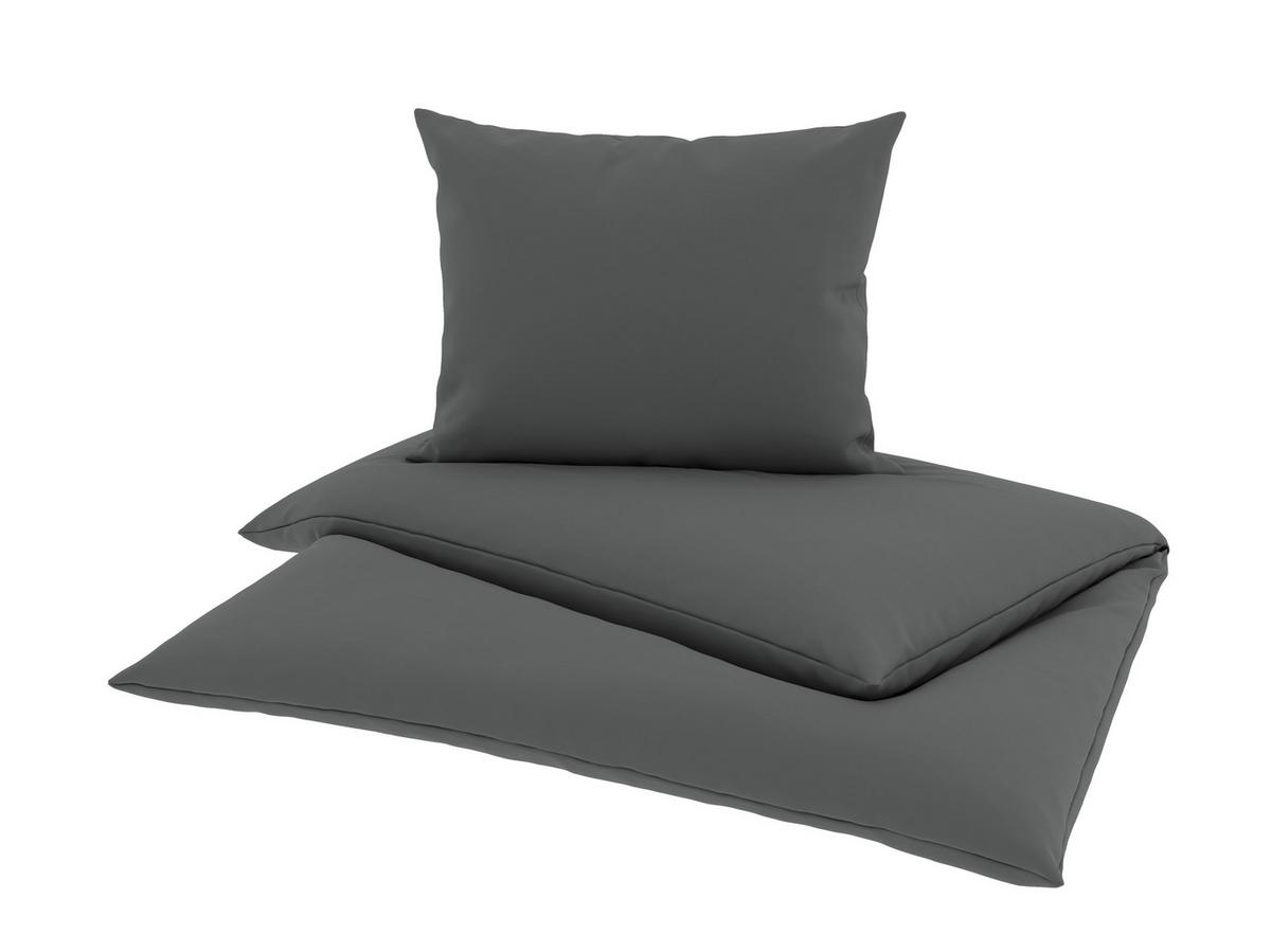 BETTWÄSCHE OLIVA - Dunkelgrau, MODERN, Textil - Luca Bessoni