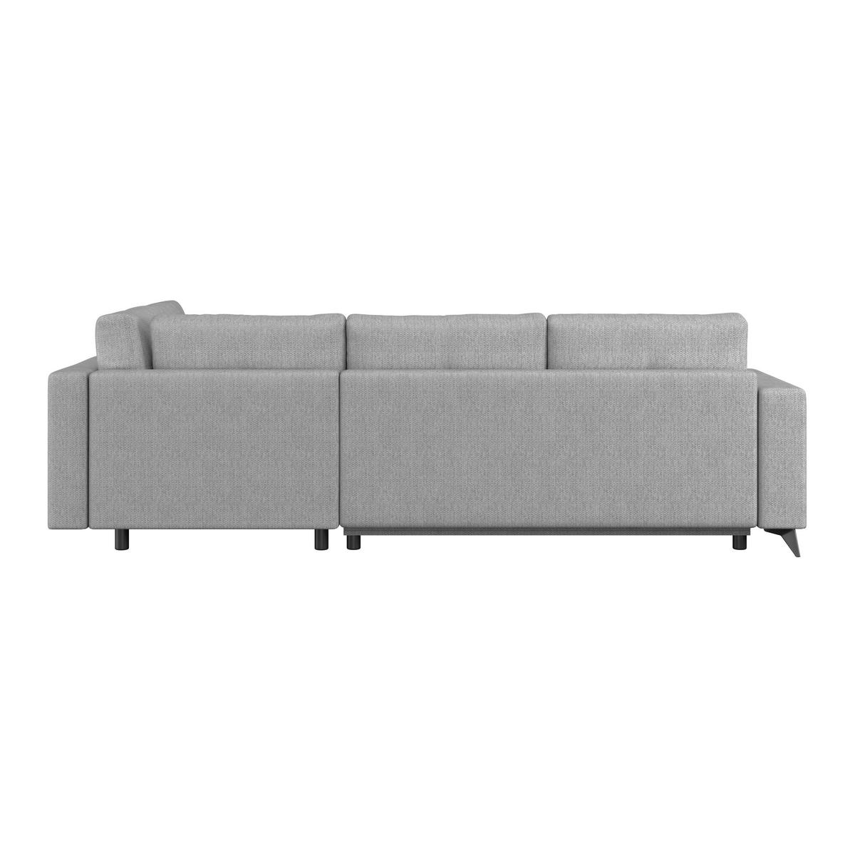 Ecksofa mit Schlaffunktion & Bettkasten Texas Grau - Schwarz/Grau, KONVENTIONELL, Holz (259/203cm)