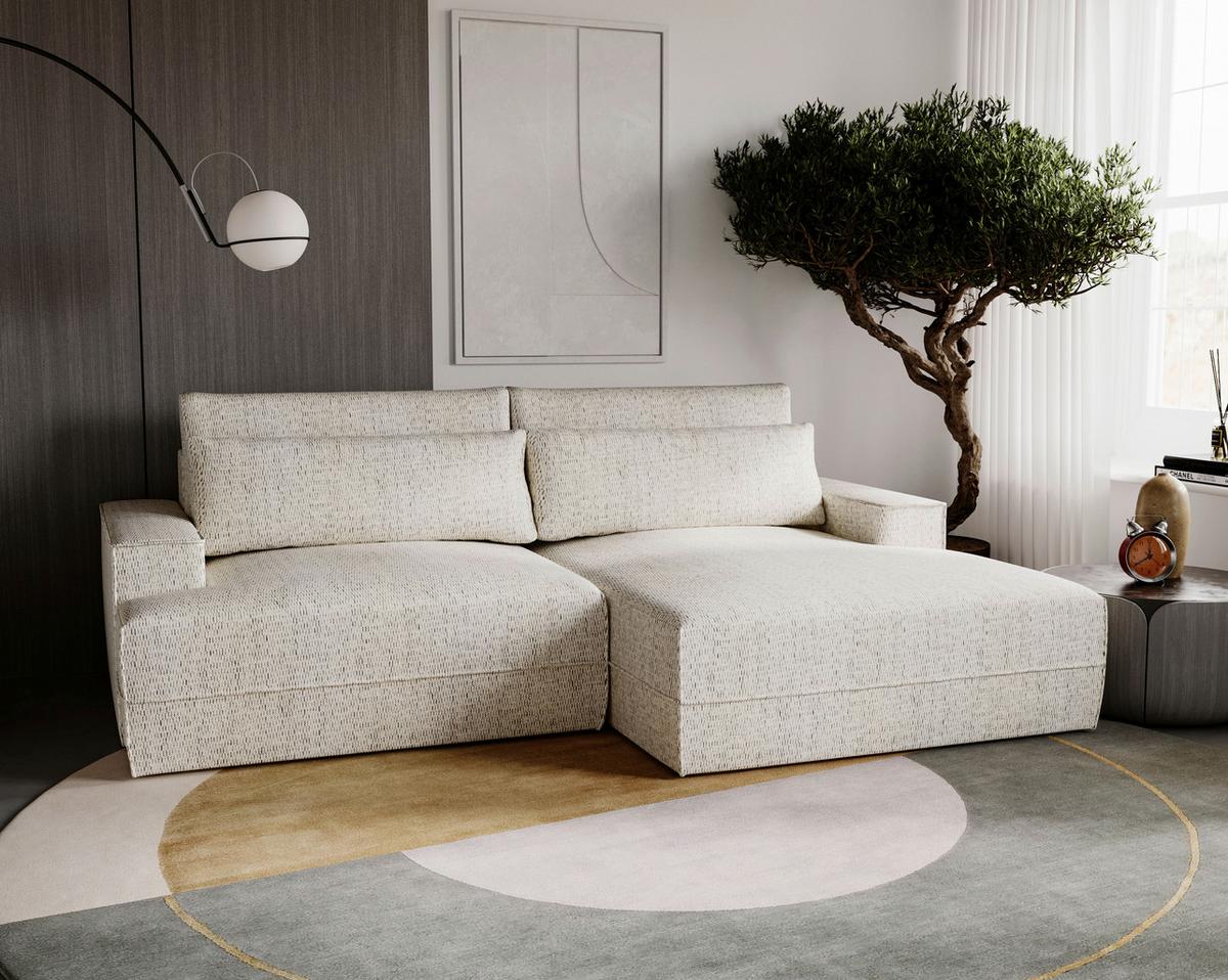 Fresh Beige S: 272x156 cm - Beige/Schwarz, Design, Textil (272/156cm) - Livetastic