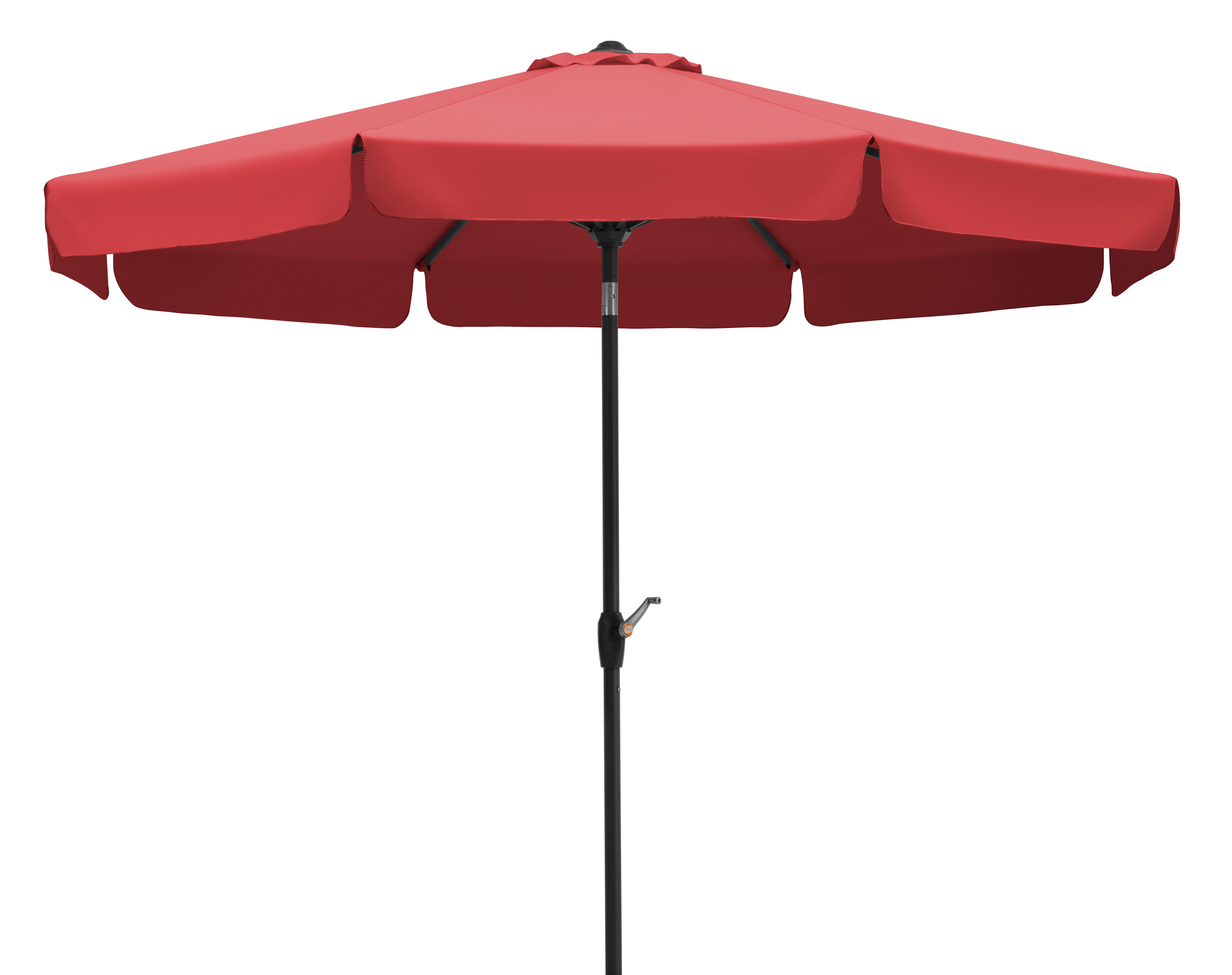 Sonnenschirm Orlando BxHxT: 270x250x270 cm Rot - Anthrazit/Rot, Basics, Textil/Metall (270/250/270cm) - Schneider