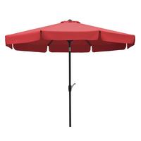 Sonnenschirm Orlando BxHxT: 270x250x270 cm Rot - Anthrazit/Rot, Basics, Textil/Metall (270/250/270cm) - Schneider