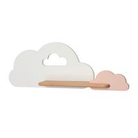 KINDERWANDLEUCHTE 21-76717 CLOUD - Pink/Weiß, Basics, Holz/Holzwerkstoff (53/12/18.5cm)