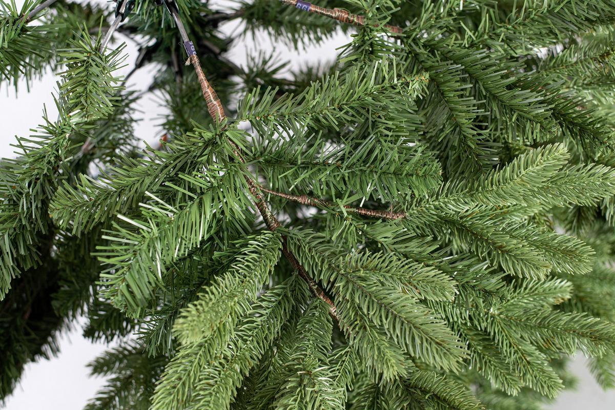 Weihnachtsbaum Roswell - Grün, Basics, Kunststoff/Metall (122/210/122cm)