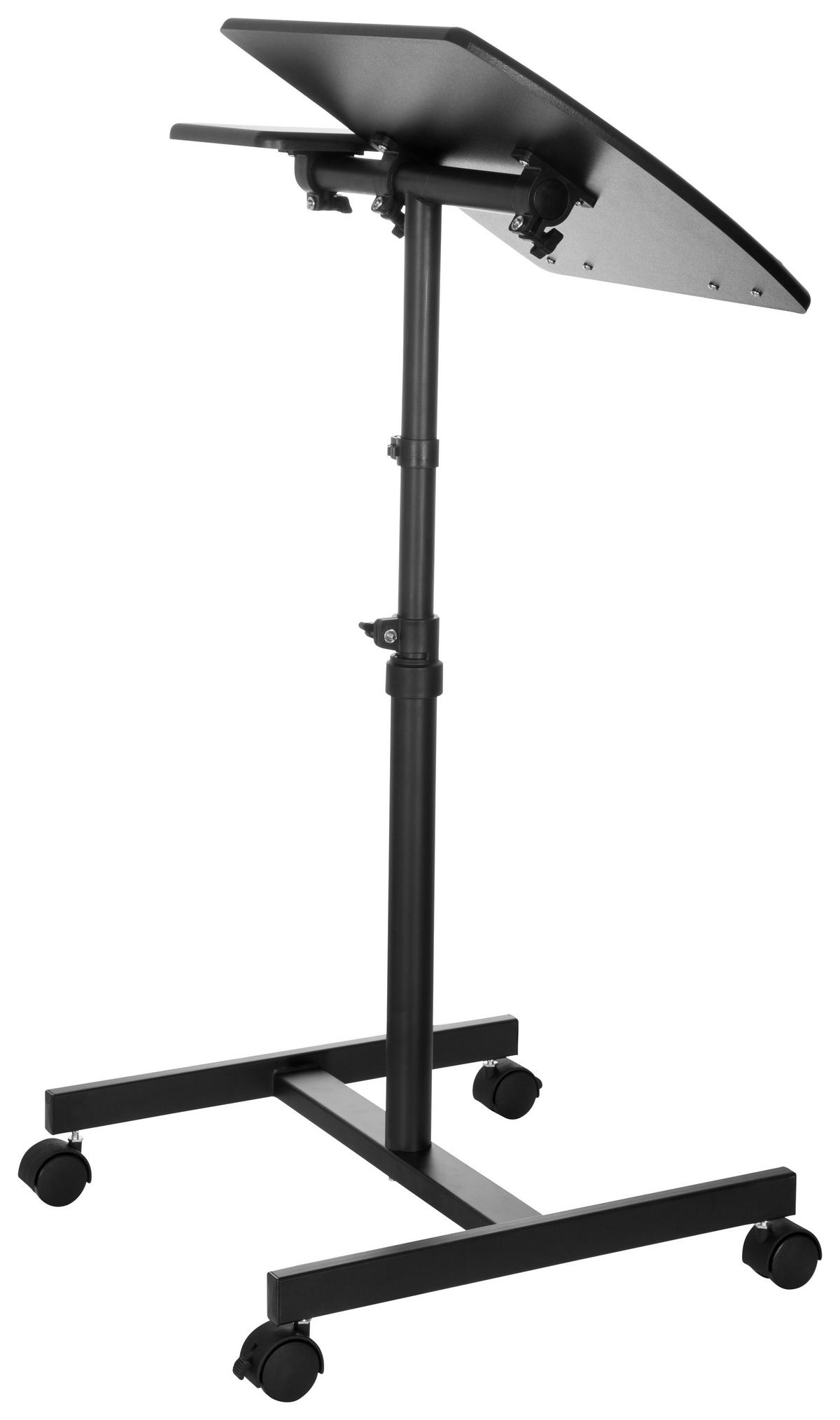 Stehschreibtisch Vm-Sl Schwarz höhenverstellbar - Schwarz, Basics, Holzwerkstoff/Kunststoff (40/44/68,5cm) - MID.YOU