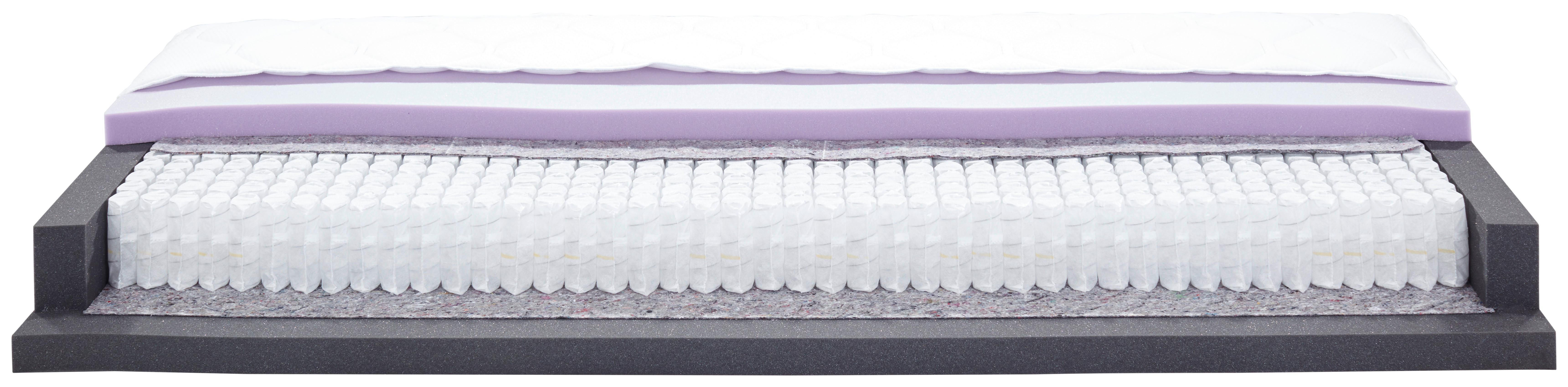 Taschenfederkernmatratze Noxira - Weiß, Textil (140/200cm) - Primatex