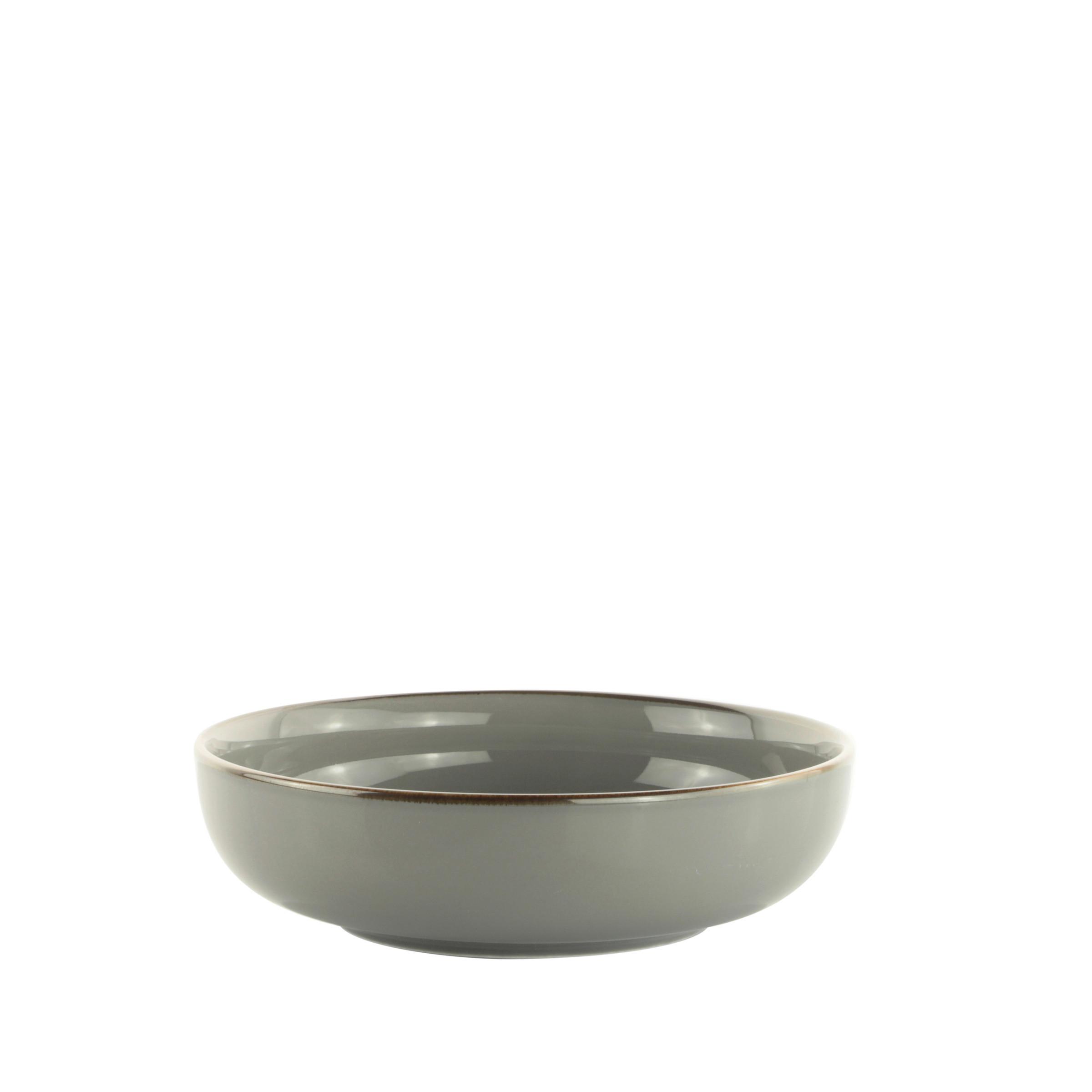 HLUBOKÝ TALÍŘ CAPRI - šedá, Moderní, keramika (21/5,9cm) - Mömax