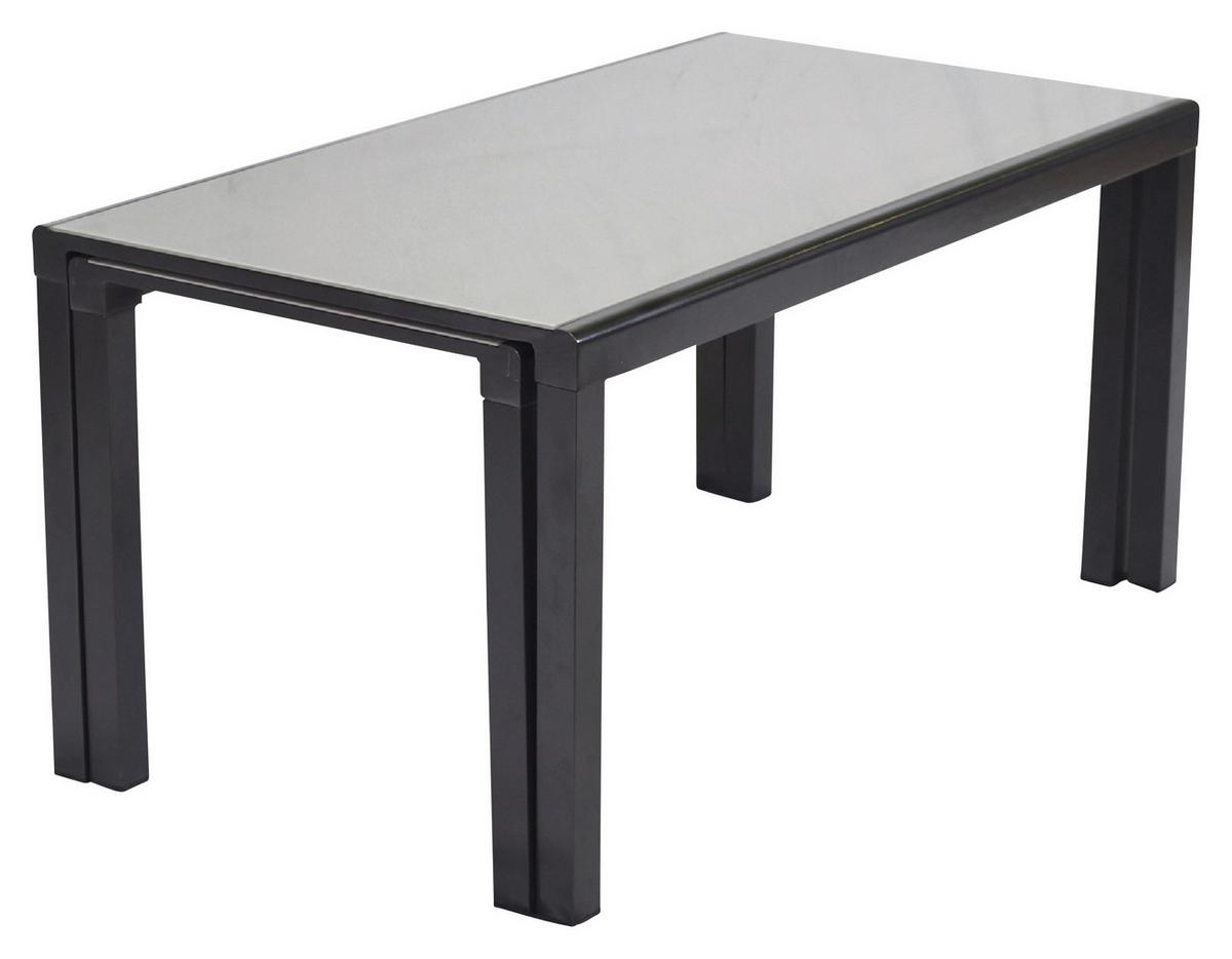 Gartentisch Ausziehbar Flex Metall L 160-320 Cm - Graphitfarben, MODERN, Glas/Metall (160-320/90/78cm) - Gardenson
