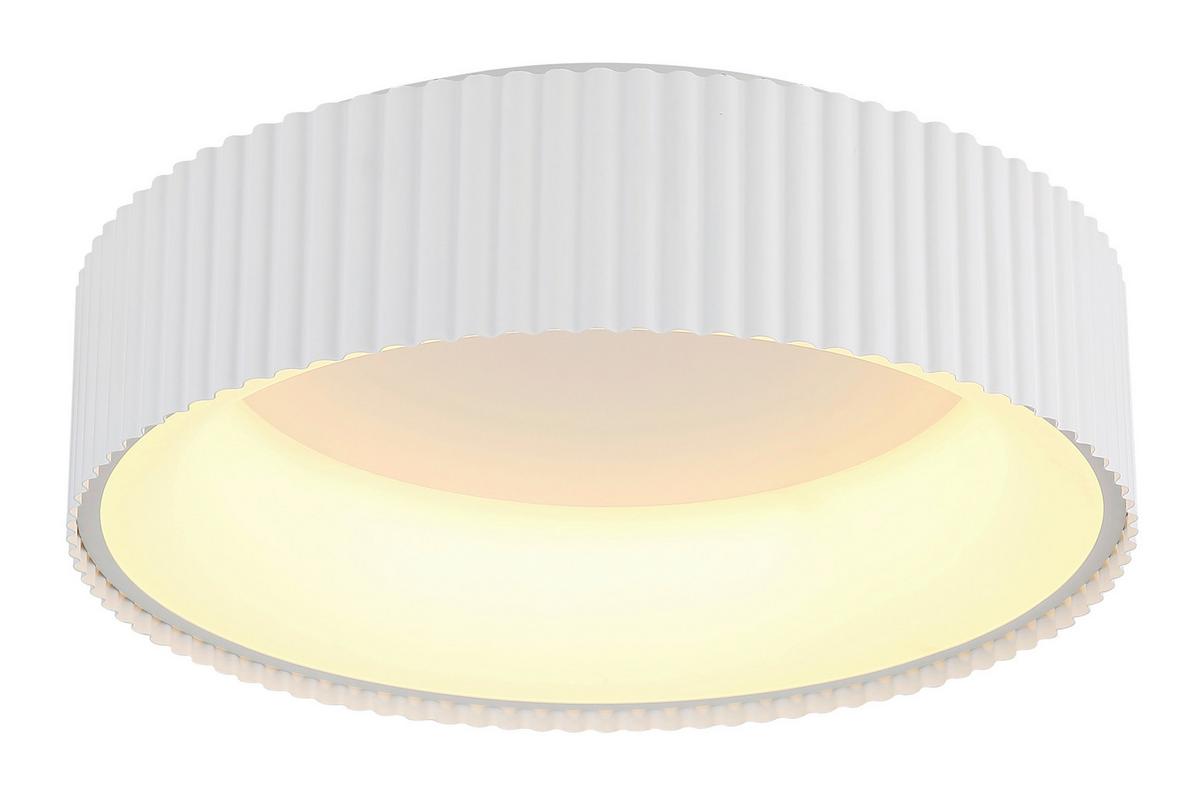 STROPNÍ LED SVÍTIDLO KEMP - bílá, Basics, kov/plast (46/13cm) - Globo