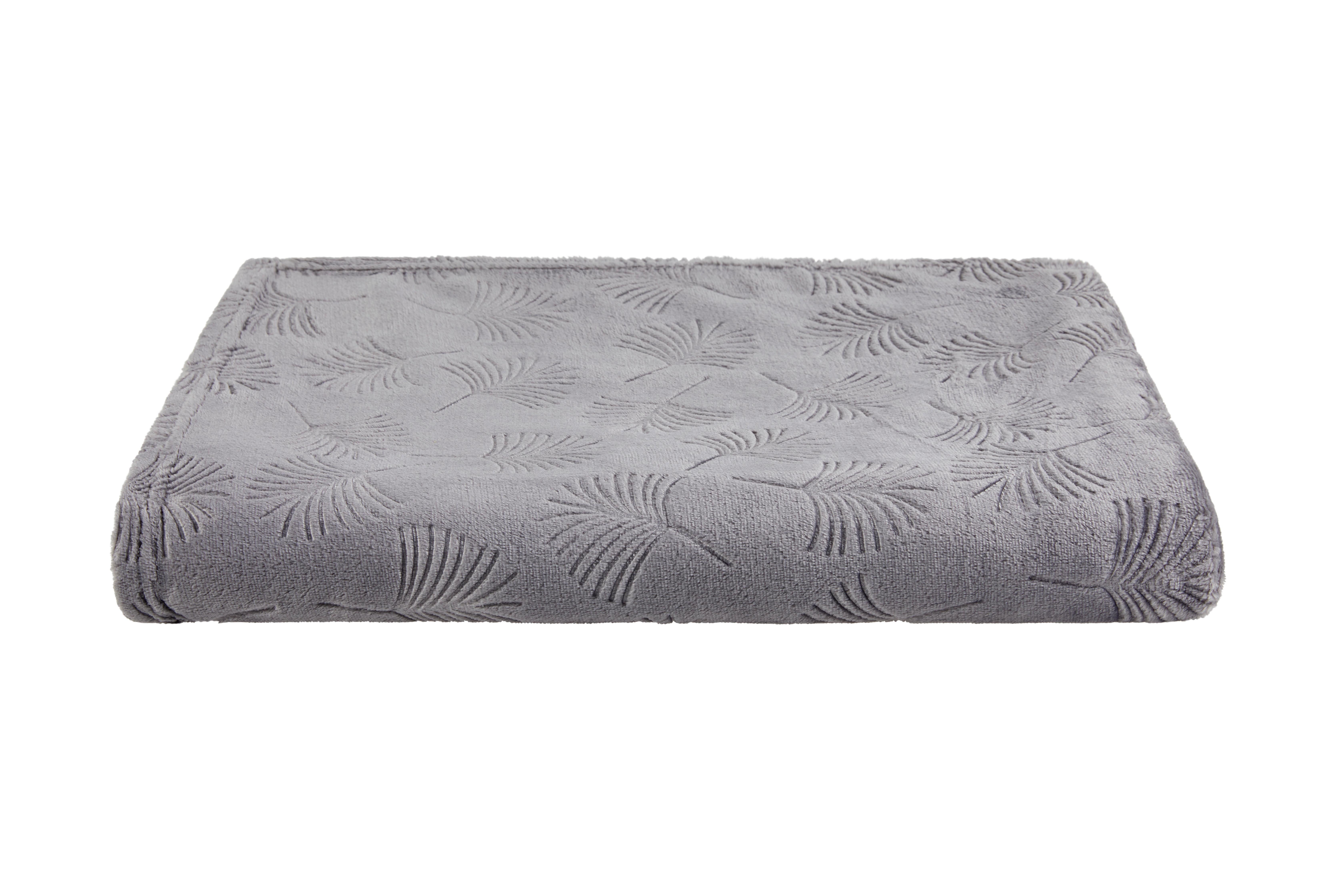 Kuscheldecke Charlotte Anthrazit 150x200 cm Muster - Anthrazit, MODERN, Textil (150/200cm) - Luca Bessoni