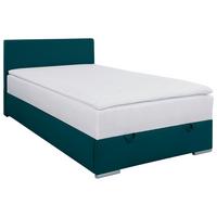 Polsterbett Cosi 120 - Chromfarben/Petrol, KONVENTIONELL, Holz/Textil (120/200cm)